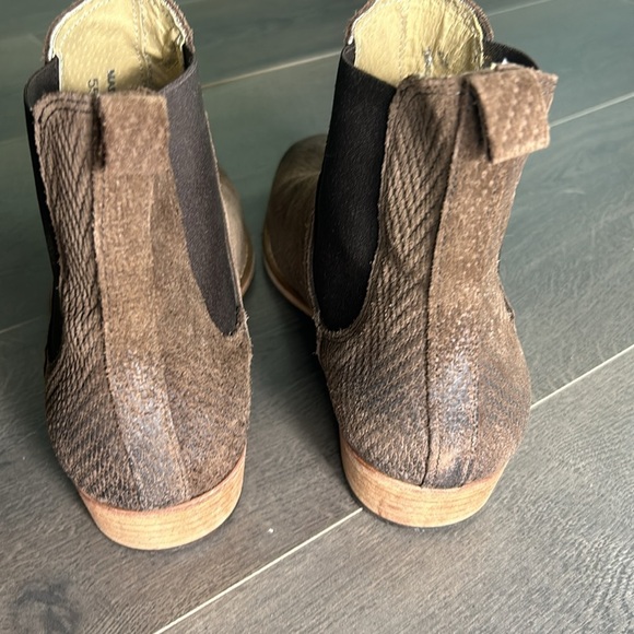 Topman Leather Distressed Brown Chelsea Boots Men’s EU Size 42 Made in Portugal - Picture 5 of 15